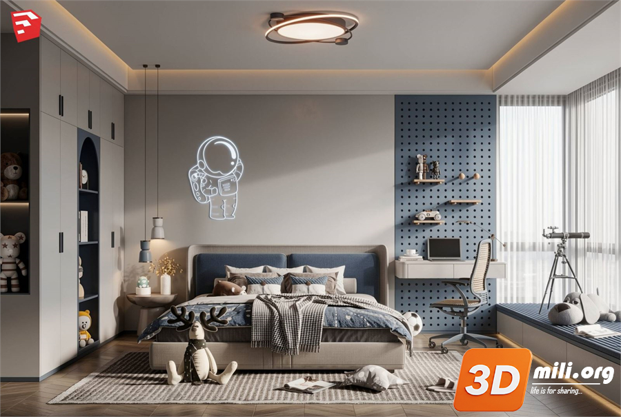 Children Room Scenes Skp FIles 